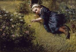 Sommeil dans un Jardin (John Everett Millais) - Muzeo.com