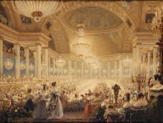 Souper des Dames dans la salle de spectacles des Tuileries en 1835 (Eugène Viollet-Le-Duc) - Muzeo.com