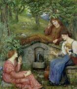 Source dans un petit champ (Dante Gabriel Rossetti) - Muzeo.com