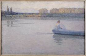 Sur la rivière (Henri Le Sidaner) - Muzeo.com