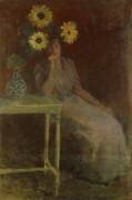 Suzanne avec des tournesols (Claude Monet) - Muzeo.com