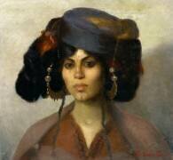 Tête de femme Biskra (Marie Caire) - Muzeo.com