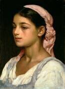 Tête d'une fille italienne (Frederic Leighton) - Muzeo.com