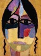 Tête mystique : Ravenwings IV (Alexej von Jawlensky) - Muzeo.com