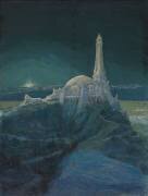 Temple à la Pensée, dédié à Beethoven, visions du temple, clair de lune (François Garas) - Muzeo.com