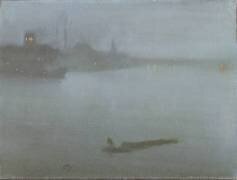 Thames - Nocturne Bleu et Argent (James Abbott McNeill Whistler) - Muzeo.com