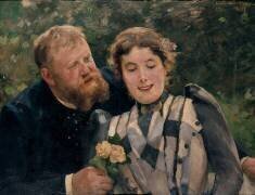 Thaulow et sa femme (Alfred Roll) - Muzeo.com