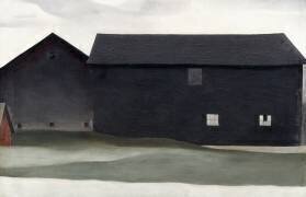 The Barns, Lake George, 1926 (Georgia O'Keeffe) - Muzeo.com