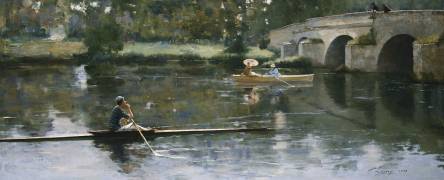 The Bridge at Grez (John Lavery) - Muzeo.com