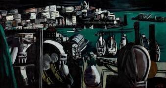 Le port de Gênes (Max Beckmann) - Muzeo.com