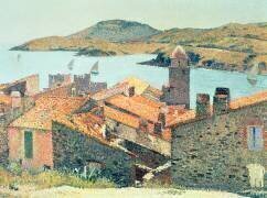 Toits rouges à Collioure (Henri Martin) - Muzeo.com