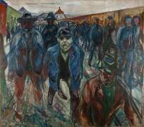 Travailleurs sur le chemin du retour (Edvard Munch) - Muzeo.com
