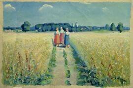 Trois femmes sur une route (Kazimir Malevitch) - Muzeo.com