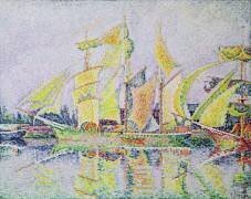 Trois mâts jaunes (Paul Signac) - Muzeo.com