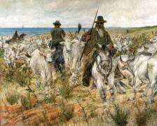 Troupeau dans un marécage (Giovanni Fattori) - Muzeo.com