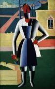 Un charpentier (Kazimir Malevitch) - Muzeo.com