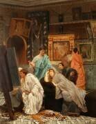 Un collectionneur de tableaux au temps d'Auguste (Lawrence Alma-Tadema) - Muzeo.com