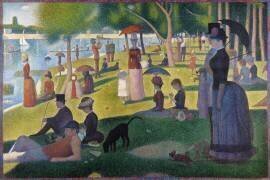 Un dimanche après-midi à l'Île de la Grande Jatte (Georges Seurat) - Muzeo.com