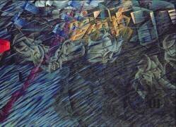 Un Etat d'Esprit (Ceux qui s'en vont), 1911 (Umberto Boccioni) - Muzeo.com