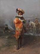 Un gentilhomme dans un manteau (Cesare-Auguste Detti) - Muzeo.com