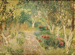 Un parc boisé (Spencer Frederick Gore) - Muzeo.com