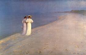Un soir d’été à la plage de Skagen (Peder Severin Kröyer) - Muzeo.com