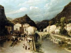 Un village de montagne (Silvestro Lega) - Muzeo.com