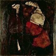 Une femme enceinte et la mort (Egon Schiele) - Muzeo.com