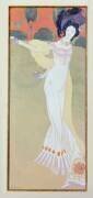 Une femme nourrit un oiseau (Georges de Feure) - Muzeo.com