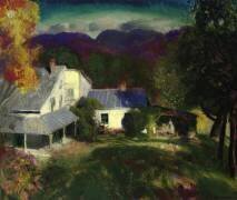 Une ferme à la montagne (George Wesley Bellows) - Muzeo.com