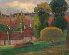 Une ferme en Bretagne (Paul Gauguin) - Muzeo.com
