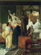Une galerie de sculpture à Rome à l'époque d'Auguste (Lawrence Alma-Tadema) - Muzeo.com