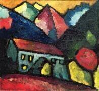 Une maison dans les montagnes (Alexej von Jawlensky) - Muzeo.com