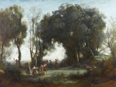 Une matinée ; la danse des nymphes (Jean-Baptiste Camille Corot) - Muzeo.com