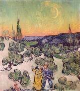 Une promenade au crépuscule (Vincent van Gogh) - Muzeo.com