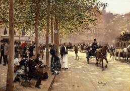 Une rue de Paris (Jean Béraud) - Muzeo.com