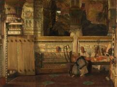 Une veuve égyptienne à l'époque de Dioclétien (Lawrence Alma-Tadema) - Muzeo.com