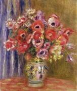 Vase de tulipes et d'anémones (Auguste Renoir) - Muzeo.com