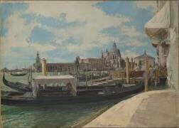 Venise : le Grand Canal, vue prise du seuil de la Casa Fumagalli (Jean-Louis-Ernest Meissonier) - Muzeo.com