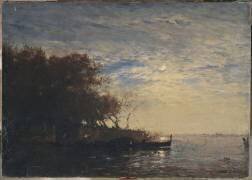 Venise, le Jardin français au clair de lune (Félix Ziem) - Muzeo.com