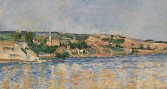 Village au bord de l'eau (Paul Cézanne) - Muzeo.com
