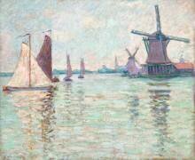Vue de Hollande, bateaux à voiles (Armand Guillaumin) - Muzeo.com