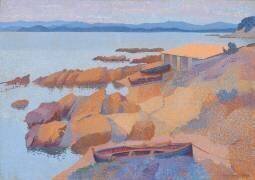Vue de la côte près d'Antibes (Henri-Edmond Cross) - Muzeo.com
