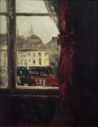 Vue de la fenêtre des maisons à Paris (Karl Hagemeister) - Muzeo.com