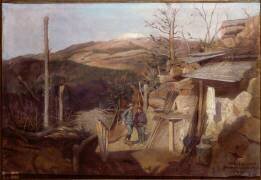 Vue de la roche Sermet à l'Hartmannswillerkopf en 1915 (Gustave Bourgain) - Muzeo.com