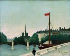 Vue de l’île Saint-Louis prise du quai Henri IV (Henri Rousseau) - Muzeo.com