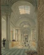 Vue de l'escalier du château des Tuileries (Eugène Viollet-Le-Duc) - Muzeo.com