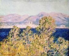Vue du Cap d'Antibes avec le mistral qui souffle (Claude Monet) - Muzeo.com