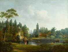 Vue du Hameau du Petit Trianon (Pierre Joseph Wallaert) - Muzeo.com