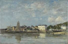 Vue du port de Trouville (Eugène Boudin) - Muzeo.com